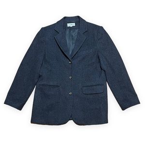 L. L. Bean Woman’s Cashmere Wool Blend Blazer Charcoal Gray Sz 6